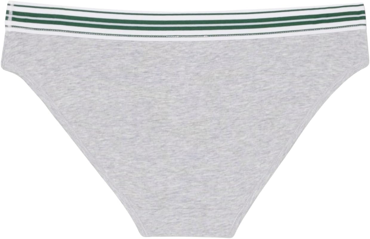 image:imageLacoste Womens Contrast Waist Stretch Cotton BriefsSilver Chine