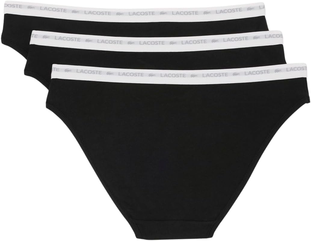 image:imageLacoste Womens Cotton Stretch Briefs 3packBlack