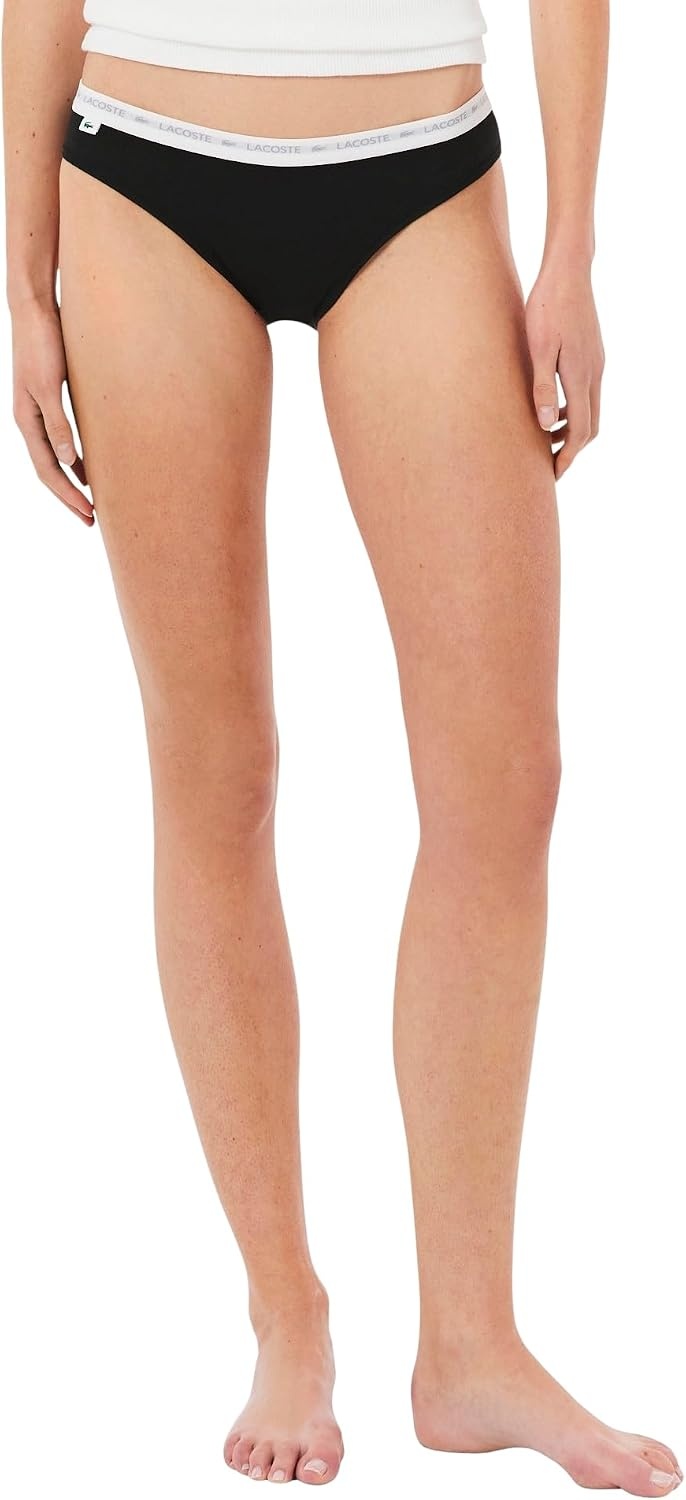 image:imageLacoste Womens Cotton Stretch Briefs 3packBlack