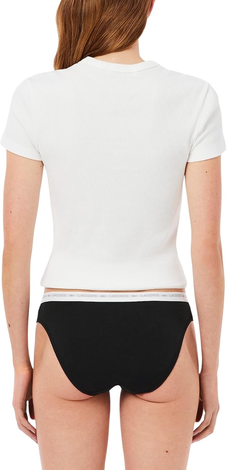 image:imageLacoste Womens Cotton Stretch Briefs 3packBlack