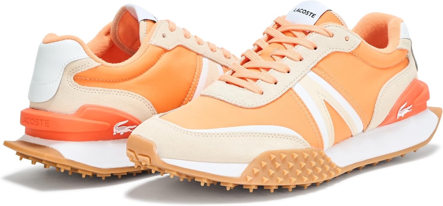 image:imageLacoste Womens LSpin Deluxe Sneaker Light OrangeOff White 5