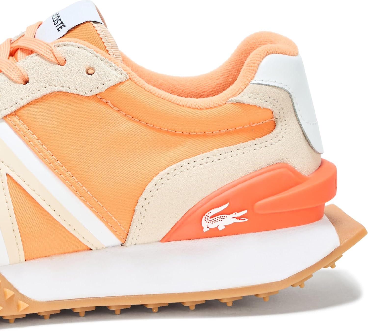 image:imageLacoste Womens LSpin Deluxe Sneaker Light OrangeOff White 5