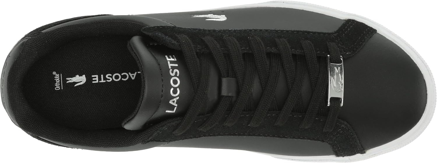 image:imageLacoste Womens Lerond Pro Leather SneakersBlackSilver