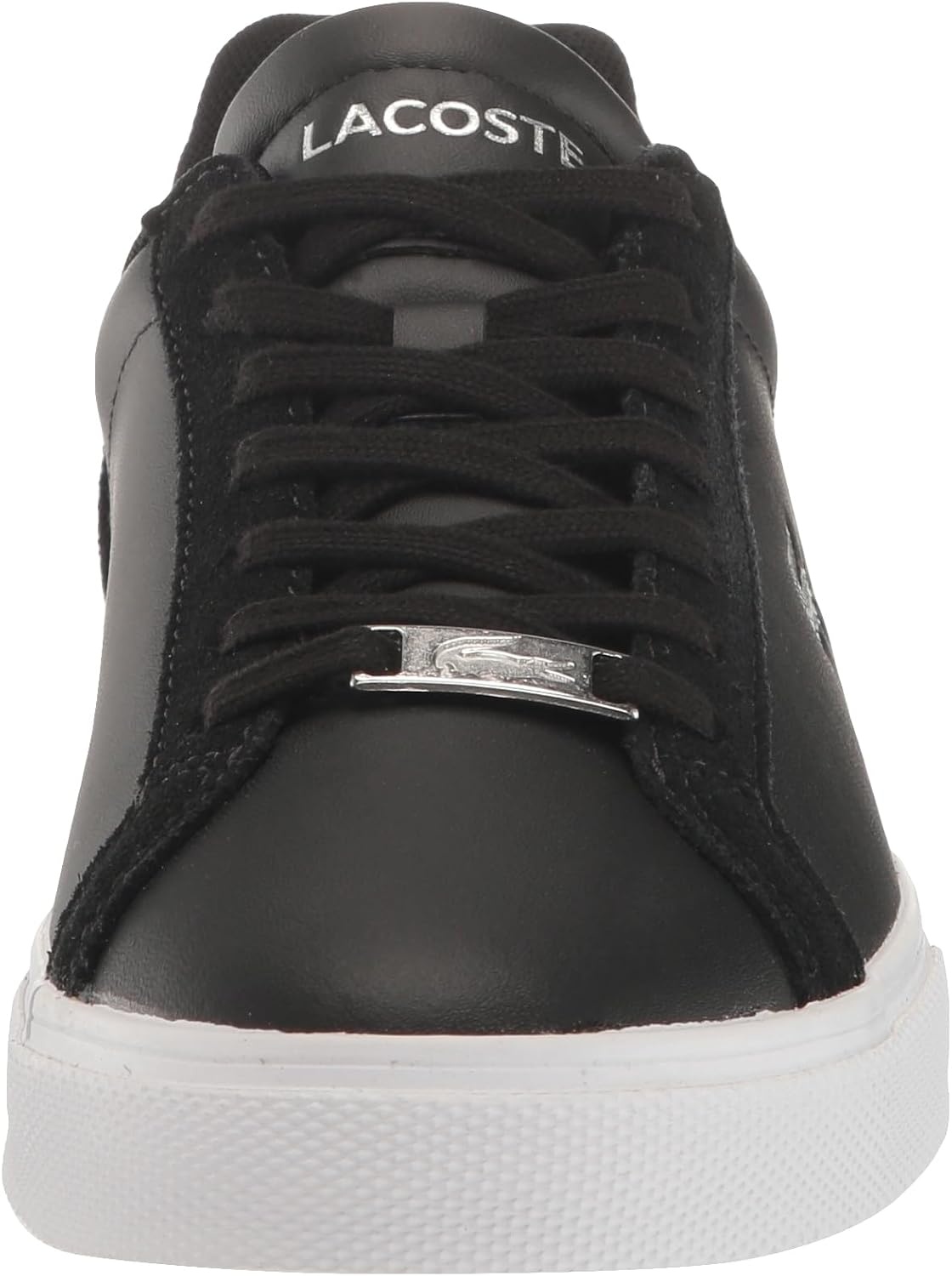 image:imageLacoste Womens Lerond Pro Leather SneakersBlackSilver