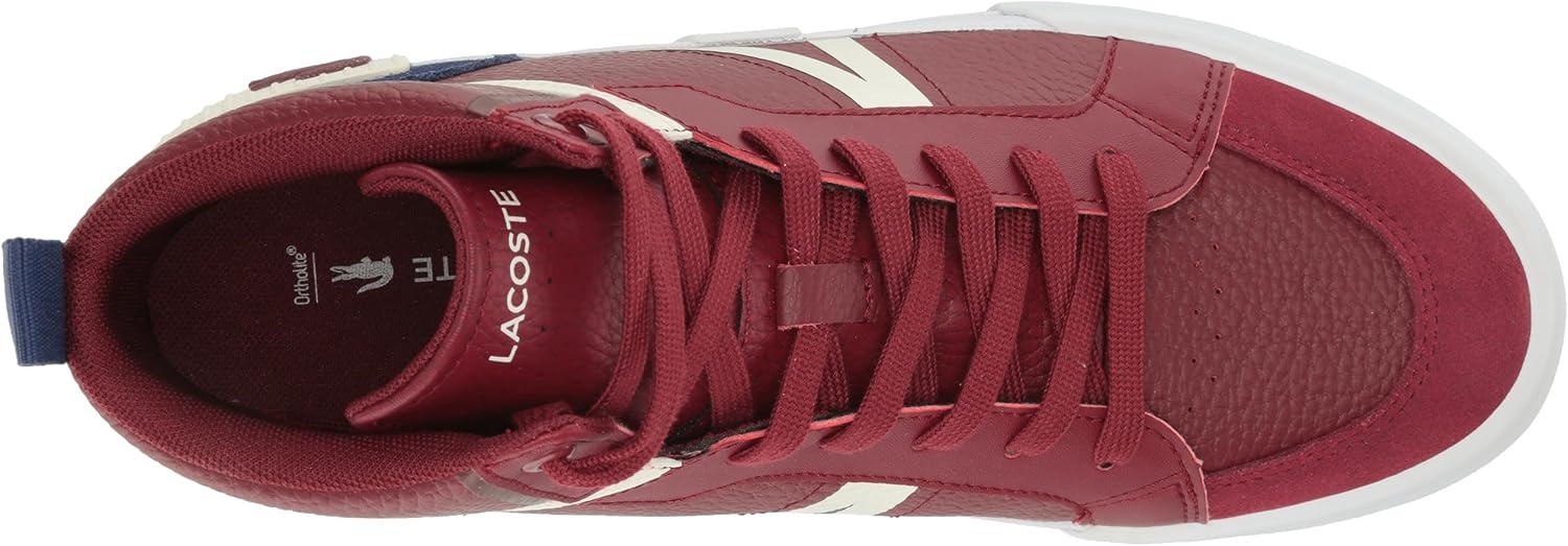 image:imageLacoste Womens Lerond Pro Leather SneakersBurgundyWhite