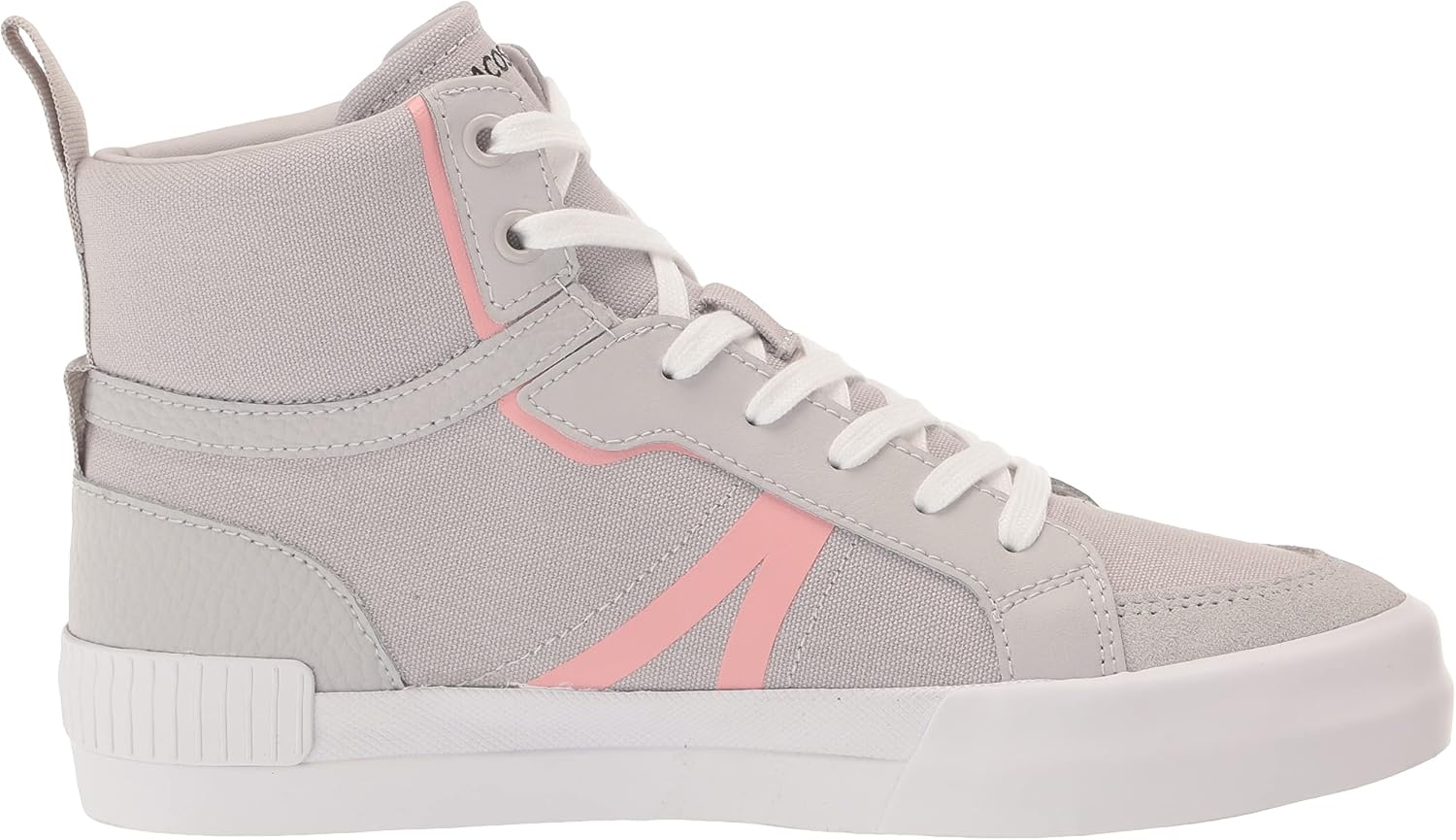 image:imageLacoste Womens Lerond Pro Leather SneakersGreyPink