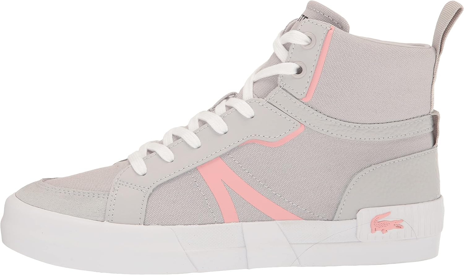 image:imageLacoste Womens Lerond Pro Leather SneakersGreyPink