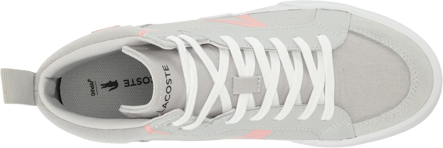image:imageLacoste Womens Lerond Pro Leather SneakersGreyPink