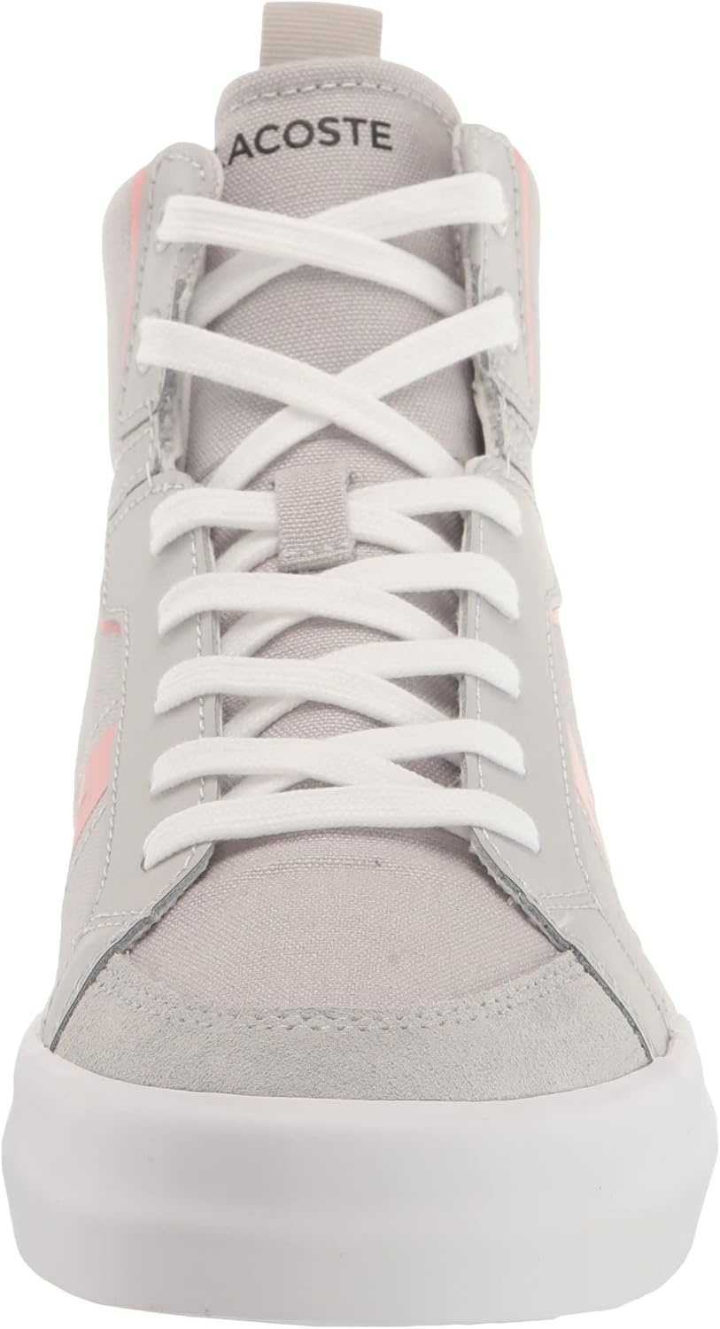 image:imageLacoste Womens Lerond Pro Leather SneakersGreyPink
