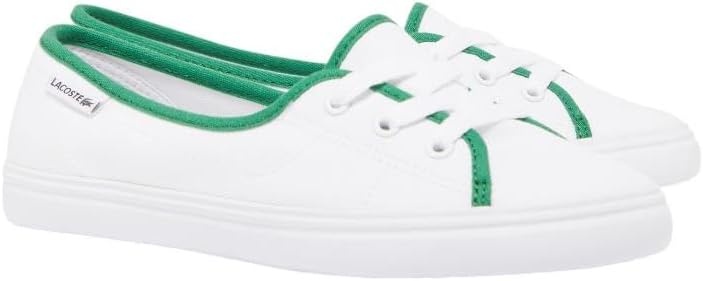 image:imageLacoste Womens Median Base SneakerWhiteDark Green