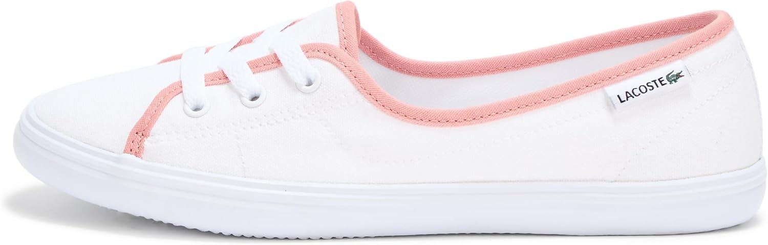 image:imageLacoste Womens Median Base SneakerWhiteLight Pink