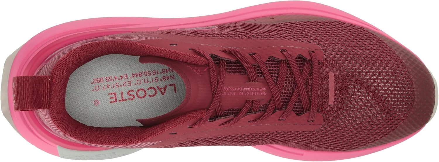 image:imageLacoste Womens Neo Run Evo SneakerBurgundyPink