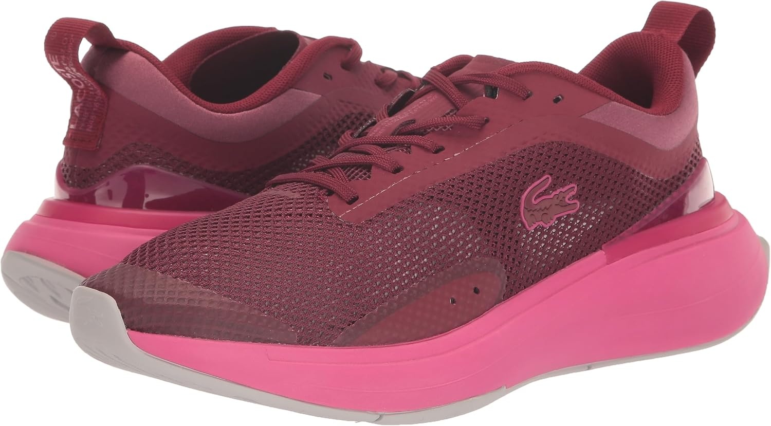 image:imageLacoste Womens Neo Run Evo SneakerBurgundyPink