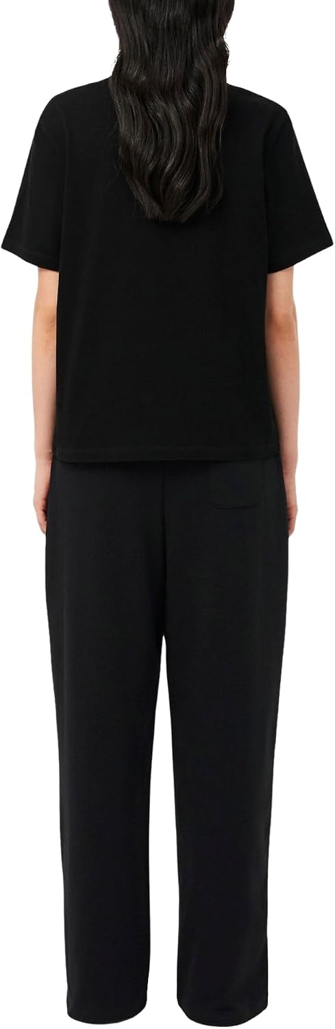 image:imageLacoste Womens Soft Fleece Loungewear PantsBlackWhite