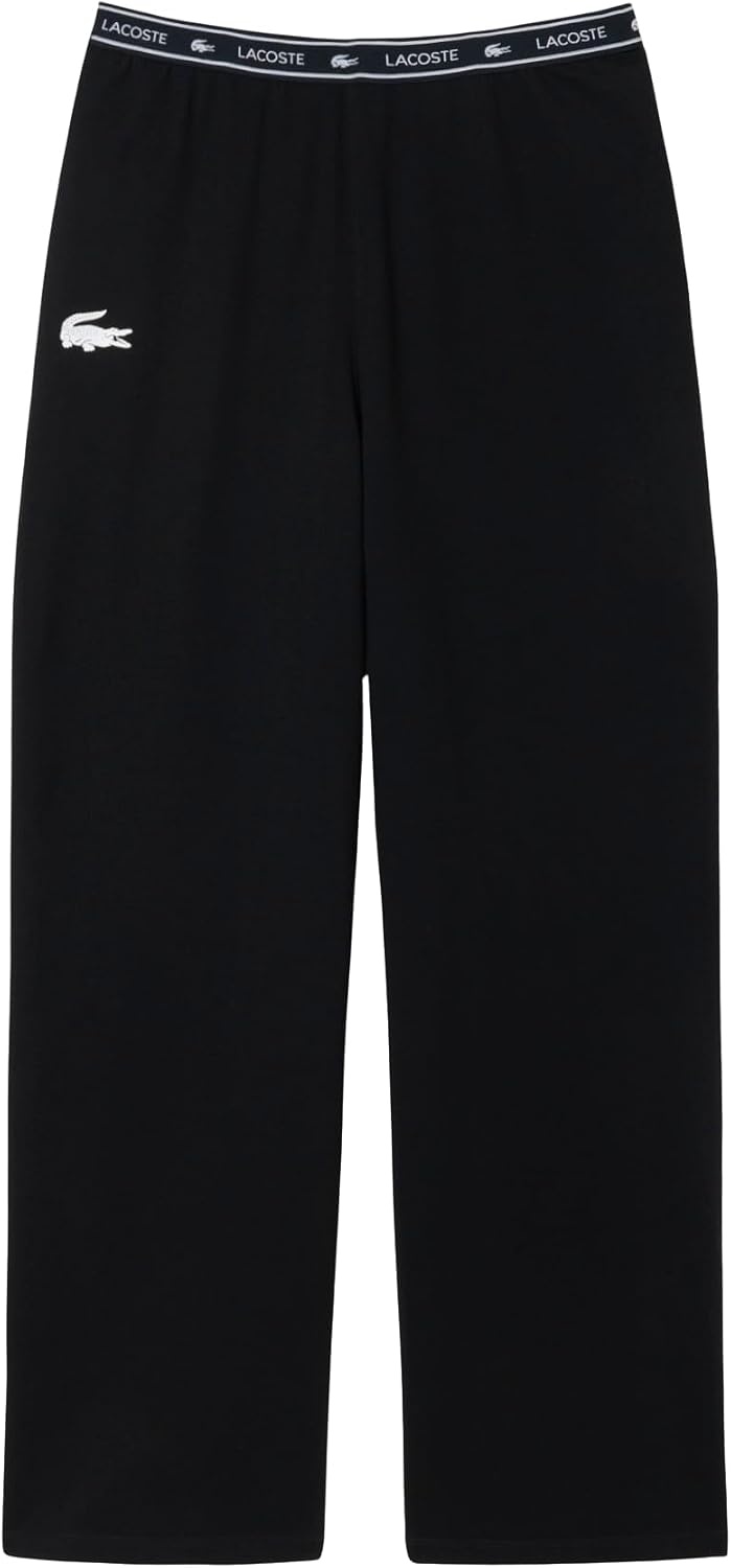 image:imageLacoste Womens Soft Fleece Loungewear PantsBlackWhite