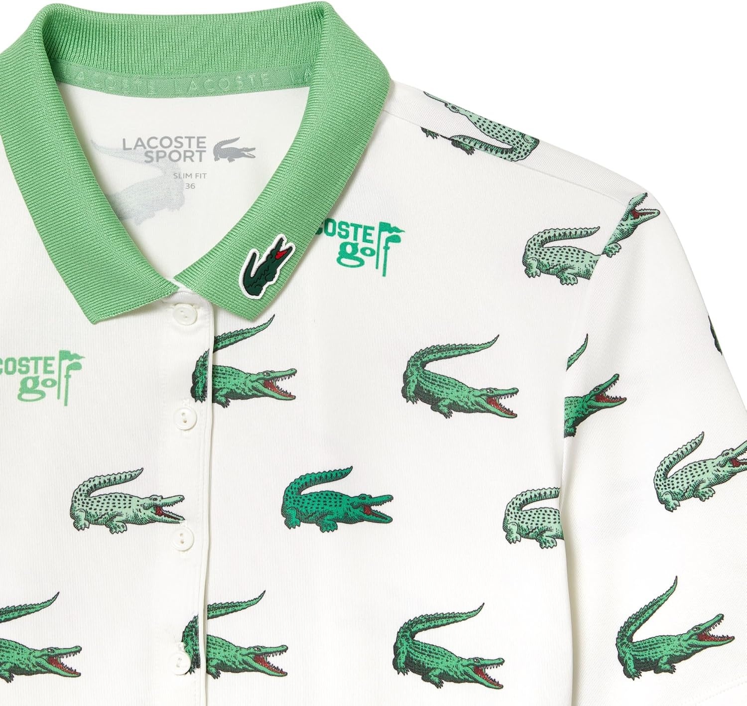 image:imageLacoste Womens Sport Golf Crocodile Print Polo ShirtFlourLiamone