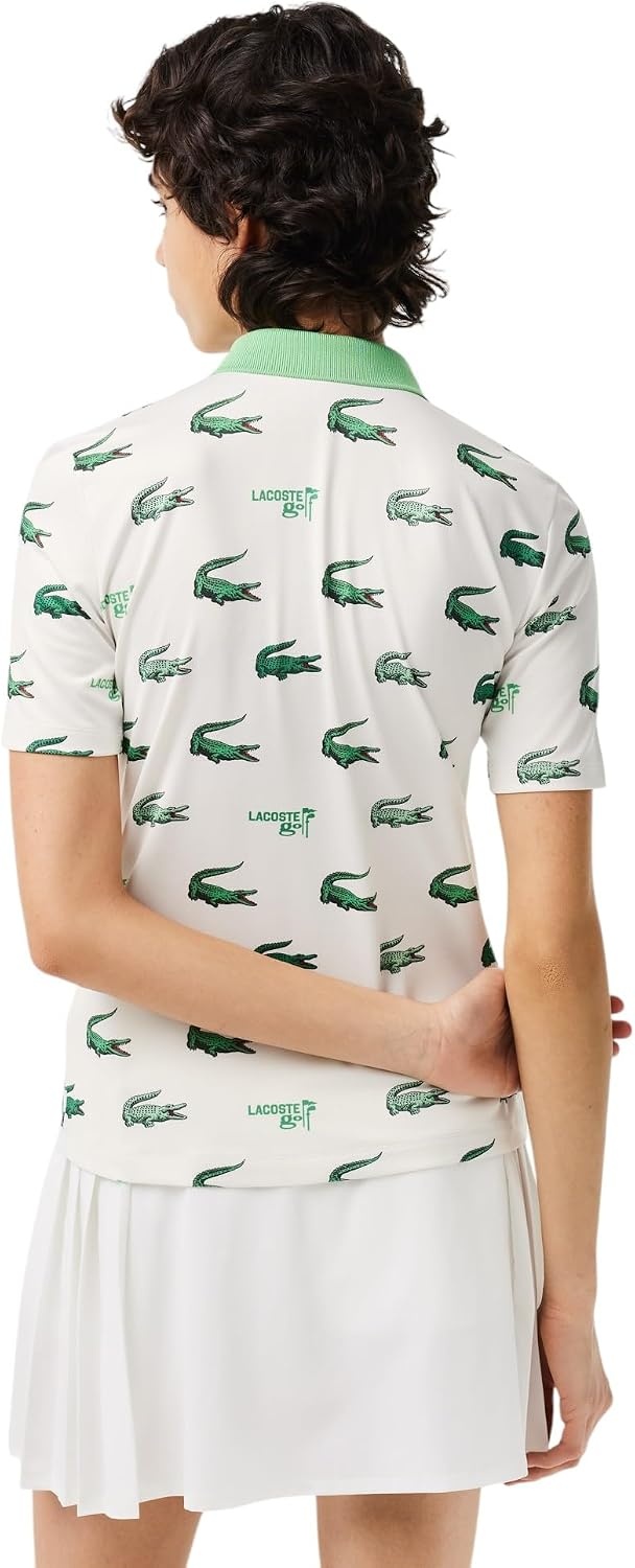 image:imageLacoste Womens Sport Golf Crocodile Print Polo ShirtFlourLiamone