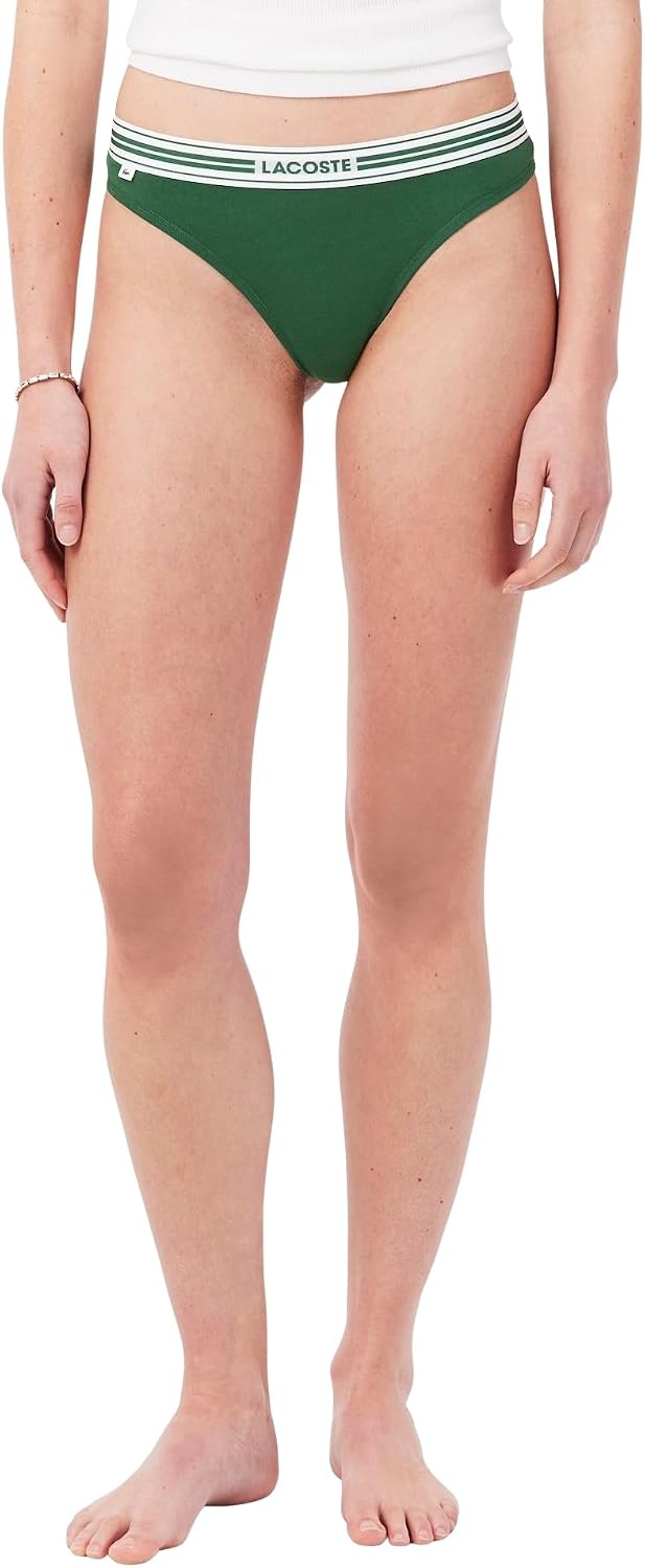 image:imageLacoste Womens Stretch Cotton String BriefsGreen
