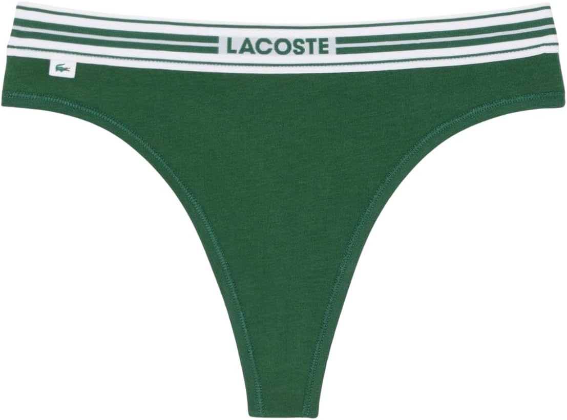 image:imageLacoste Womens Stretch Cotton String BriefsGreen