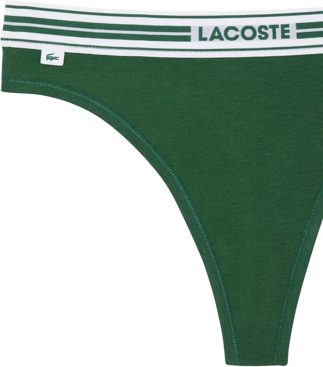 image:imageLacoste Womens Stretch Cotton String BriefsGreen
