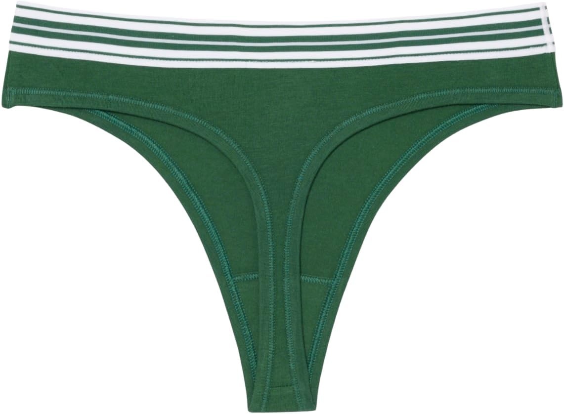 image:imageLacoste Womens Stretch Cotton String BriefsGreen