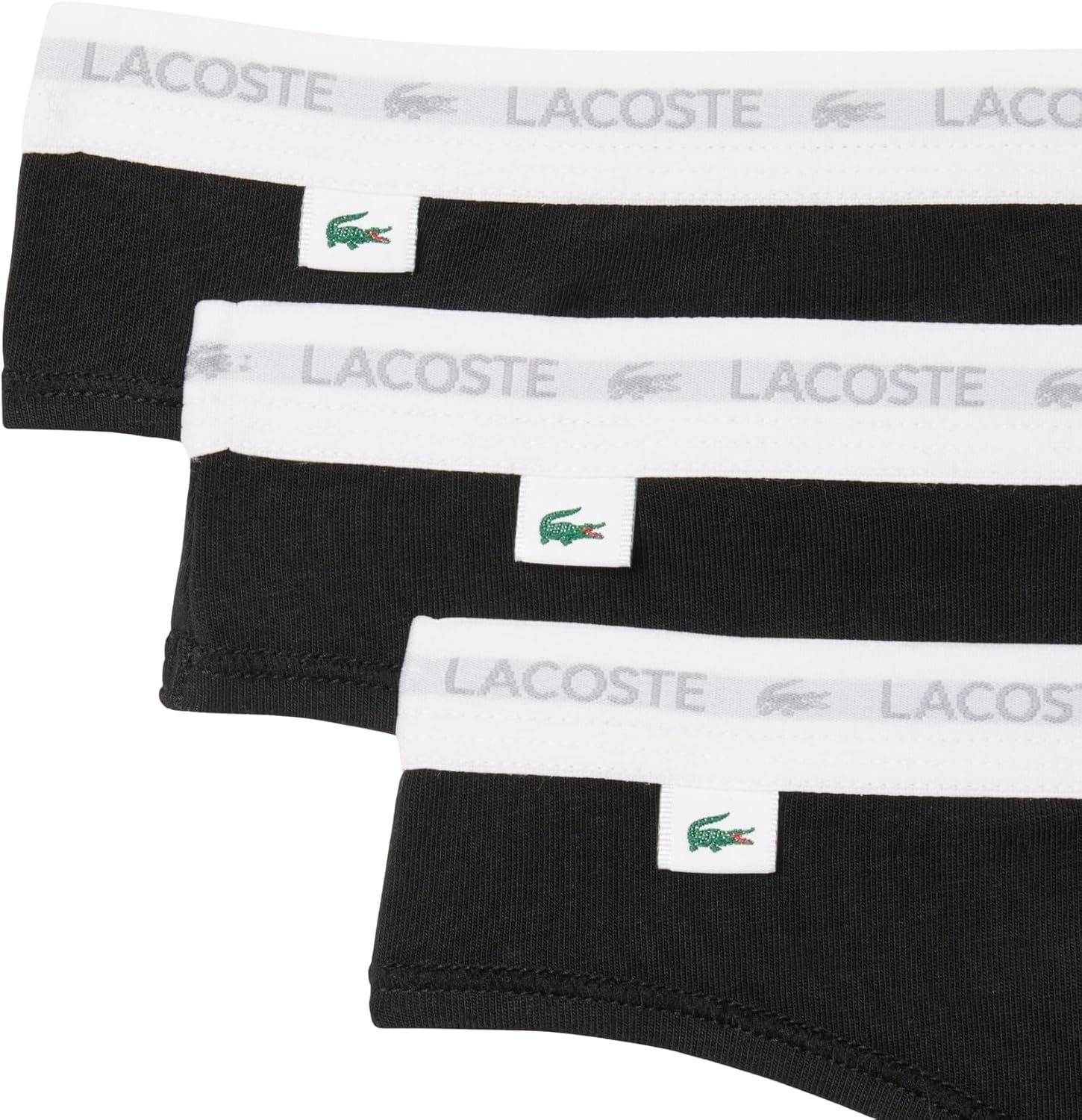 image:imageLacoste Womens Stretch Cotton String BriefsNew Black