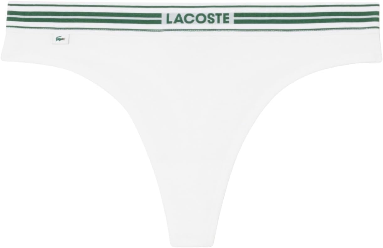 image:imageLacoste Womens Stretch Cotton String BriefsWhite