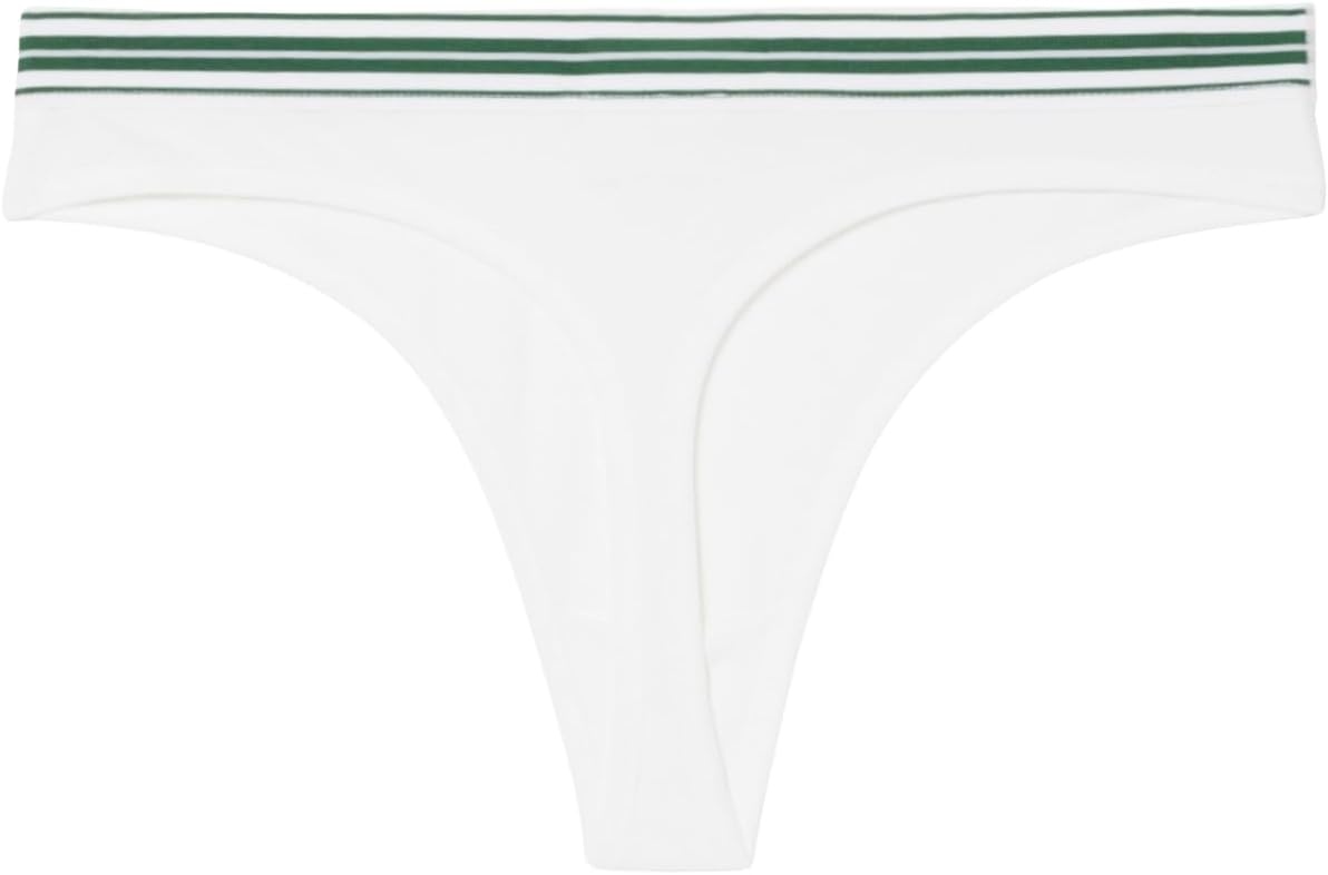 image:imageLacoste Womens Stretch Cotton String BriefsWhite