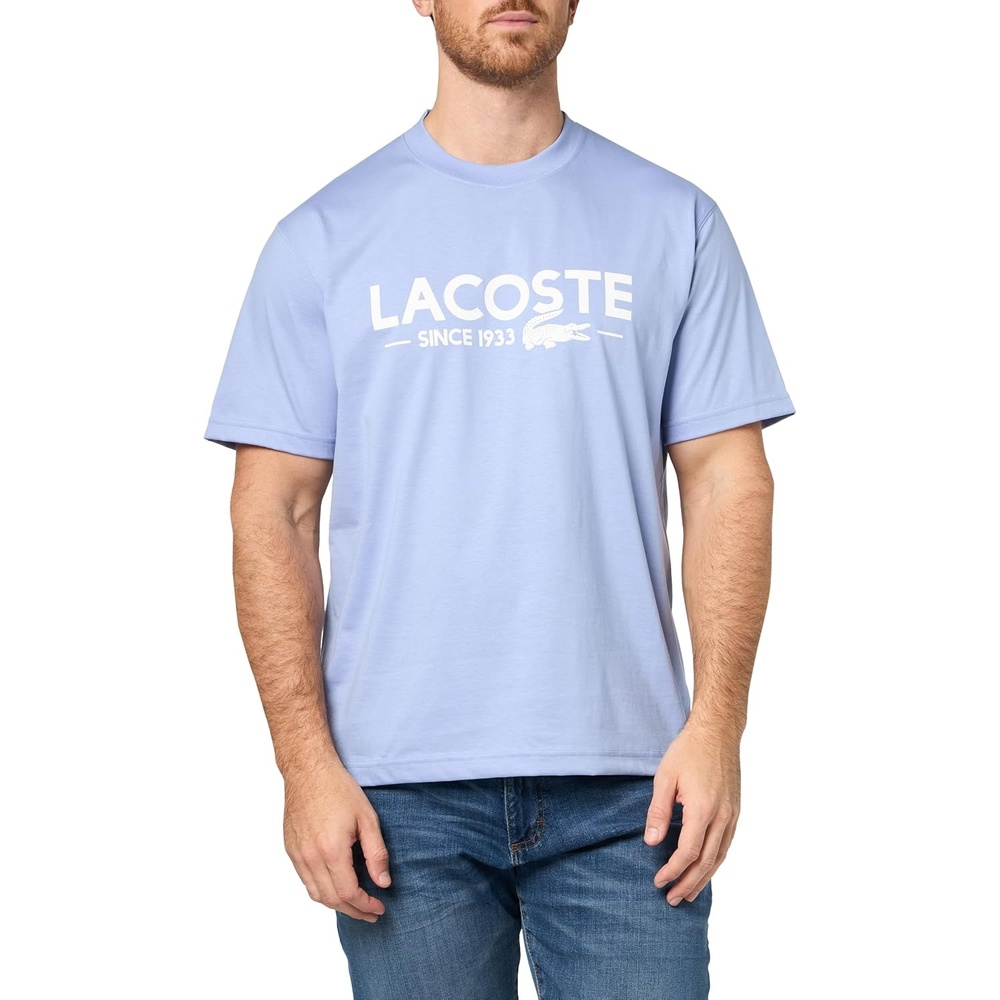 image:imageLacoste Classic Fit Cotton Print TShirtDelphinium
