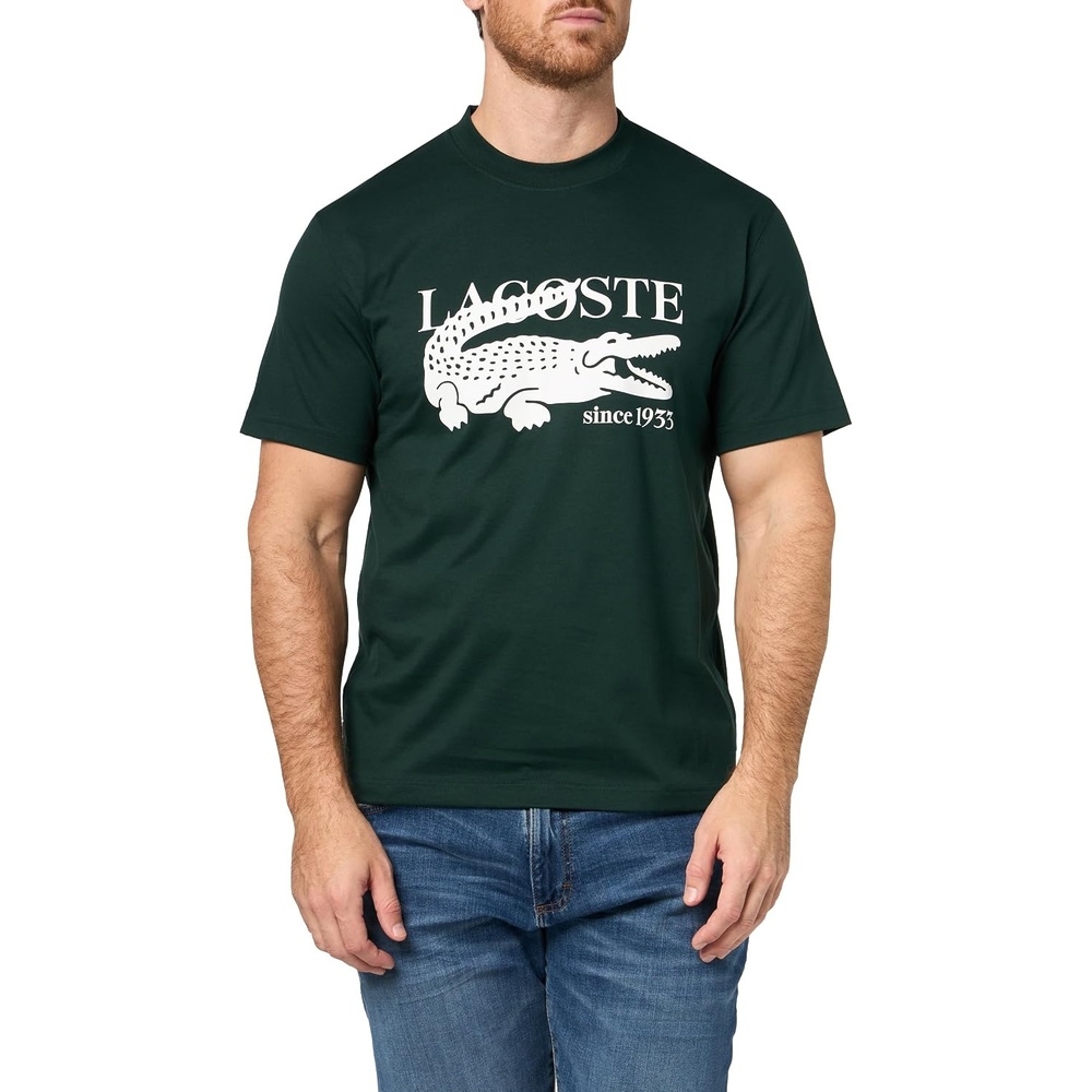 image:imageLacoste Classic Fit Cotton Print TShirtSinople