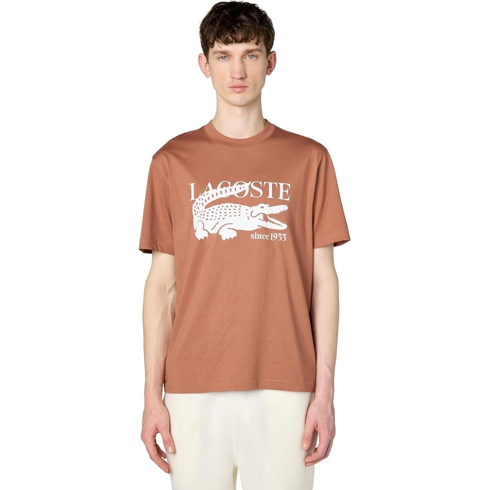image:imageLacoste Mens Classic Fit Cotton Print TShirtTrack