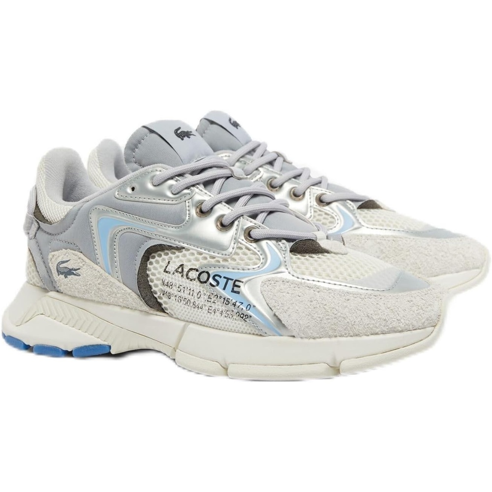 image:imageLacoste Mens L003 Neo SneakersLt GrySlv