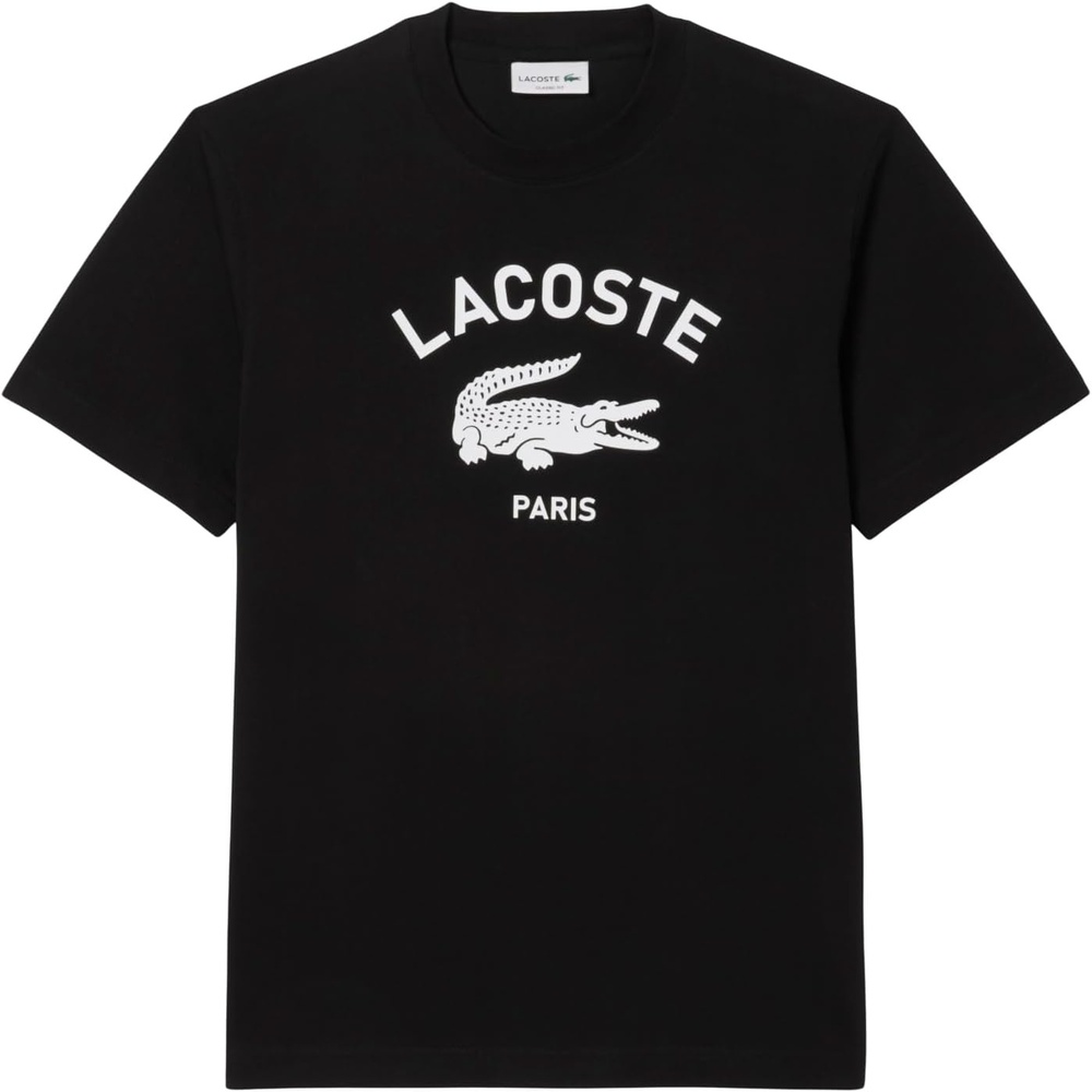 image:imageLacoste Mens Piqu Graphic TShirtBlack