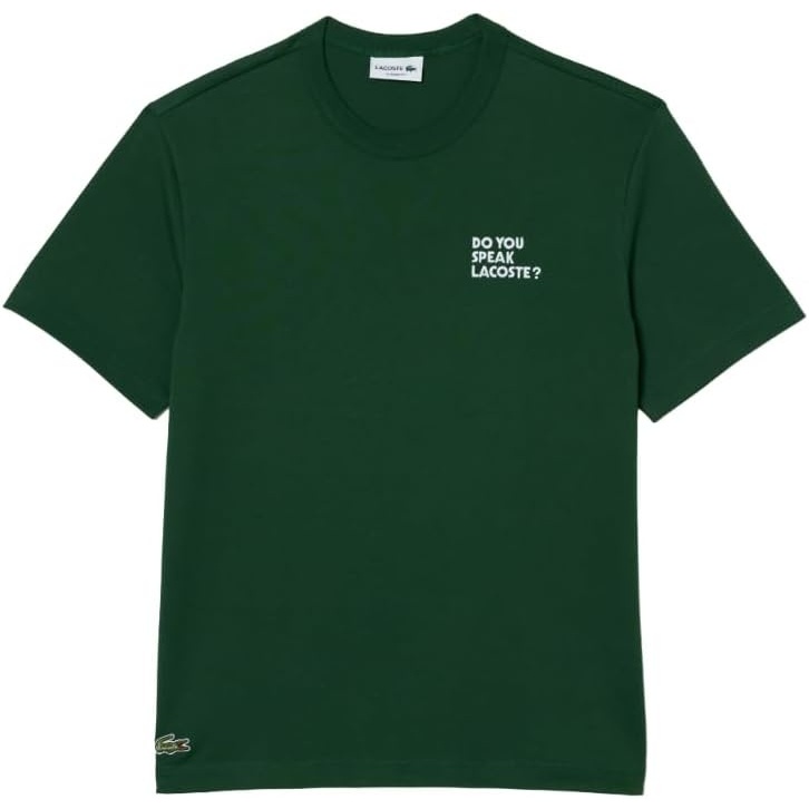 image:imageLacoste Mens Piqu Graphic TShirtGreen