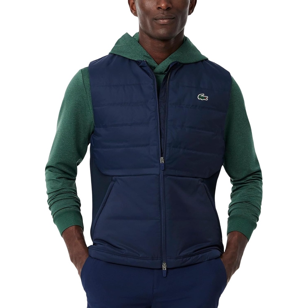 image:imageLacoste Mens Quilted VestNavy BlueNavy Blue