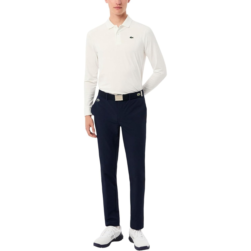image:imageLacoste Mens Sport Slim Fit WaterRepellent Thermal Golf PantsNavy Blue