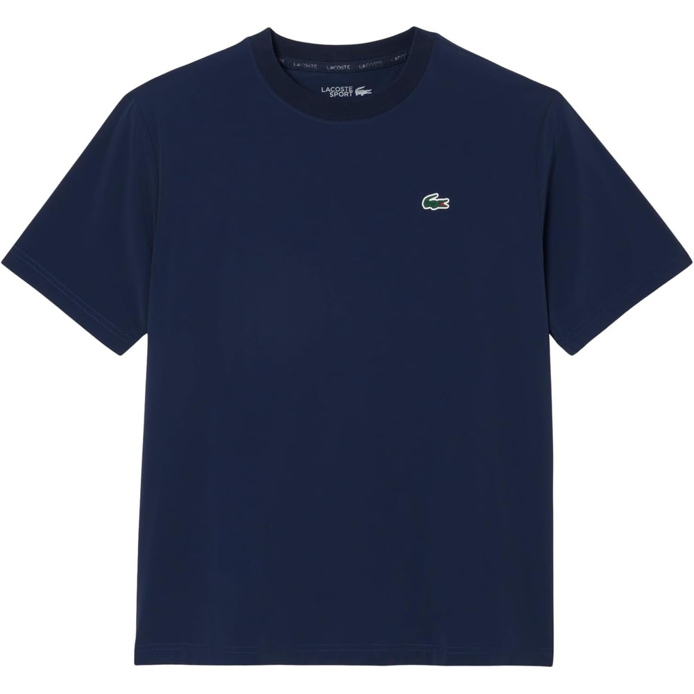 image:imageLacoste Mens Sport Ultra Dry Lightweight Stretch Sport TShirtNavy Blue