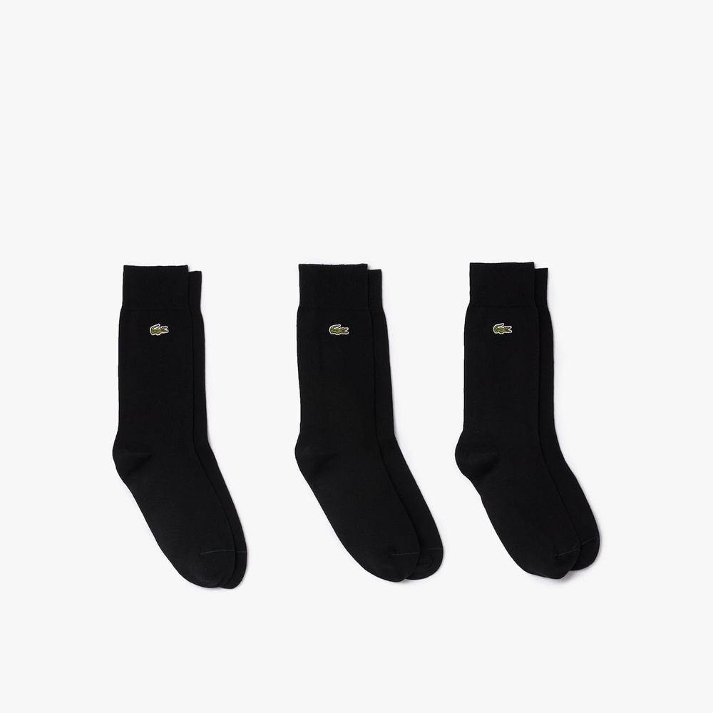 image:imageLacoste Unisex 3Pack Long SocksBlack