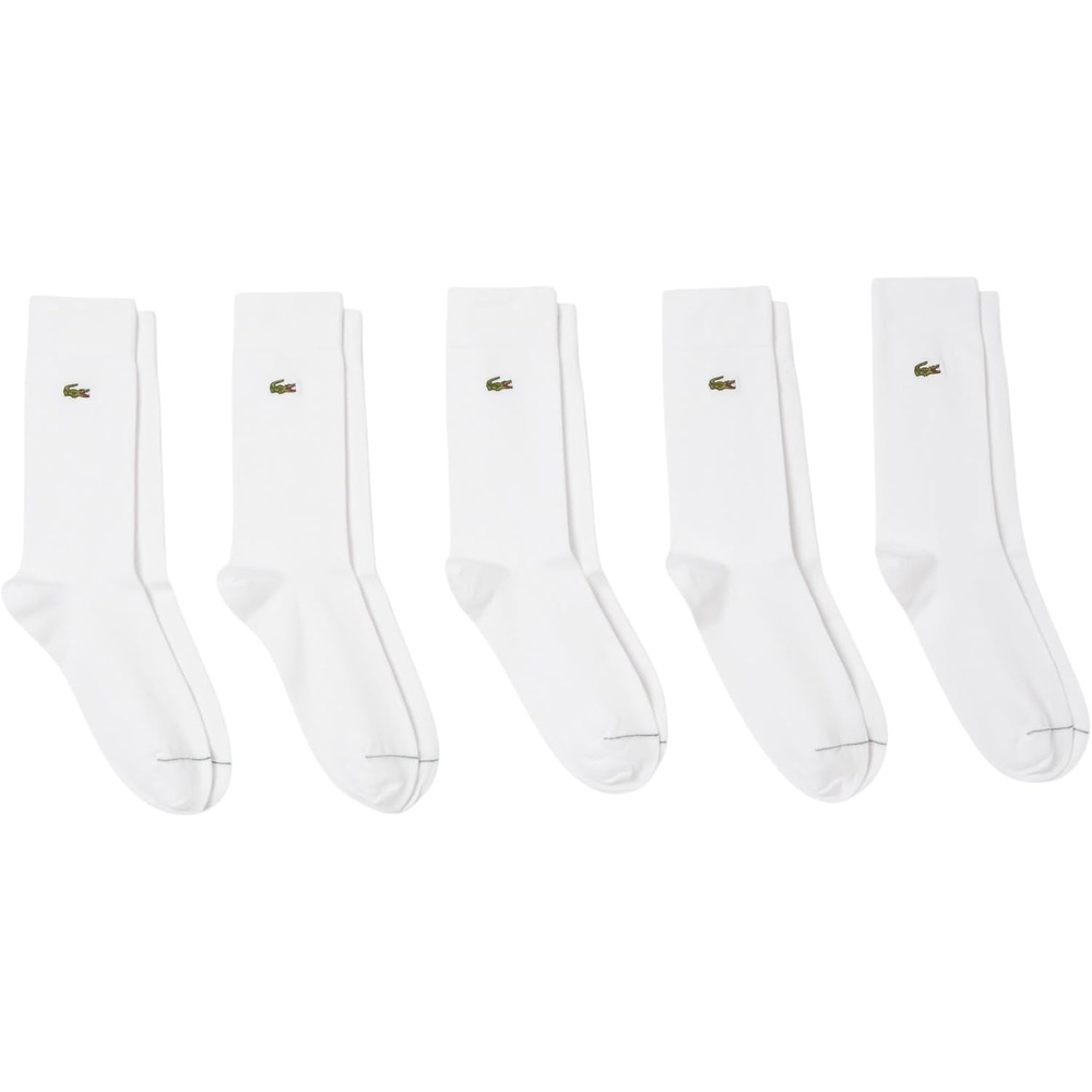 image:imageLacoste Unisex 5Pack Cotton SocksWhite