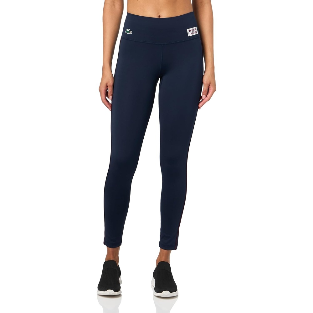 image:imageLacoste Womens Absorbent Sport Stretch LeggingsNavy Blue