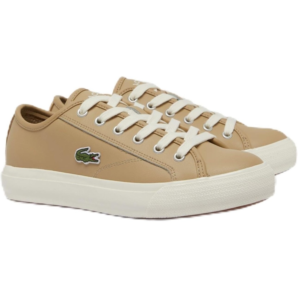 image:imageLacoste Womens Backcourt SneakersLight BrownOff White