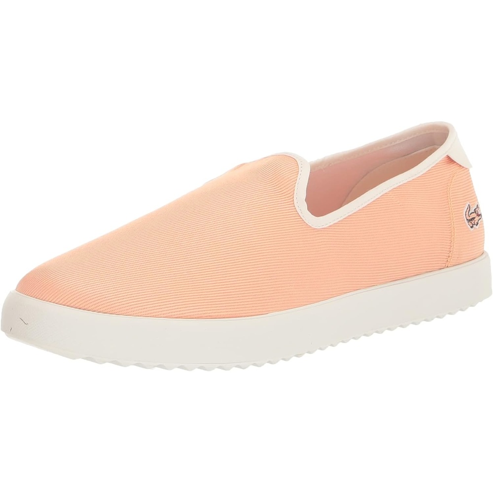 image:imageLacoste Womens Canvas Resort Slipon SneakerLight OrangeWhite