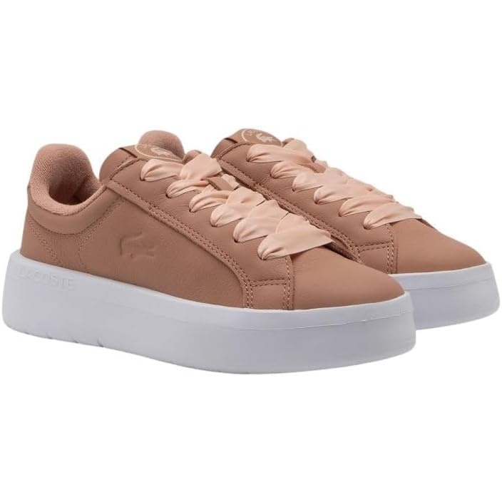 image:imageLacoste Womens Carnaby Platform Lite Leather SneakersPinkWhite
