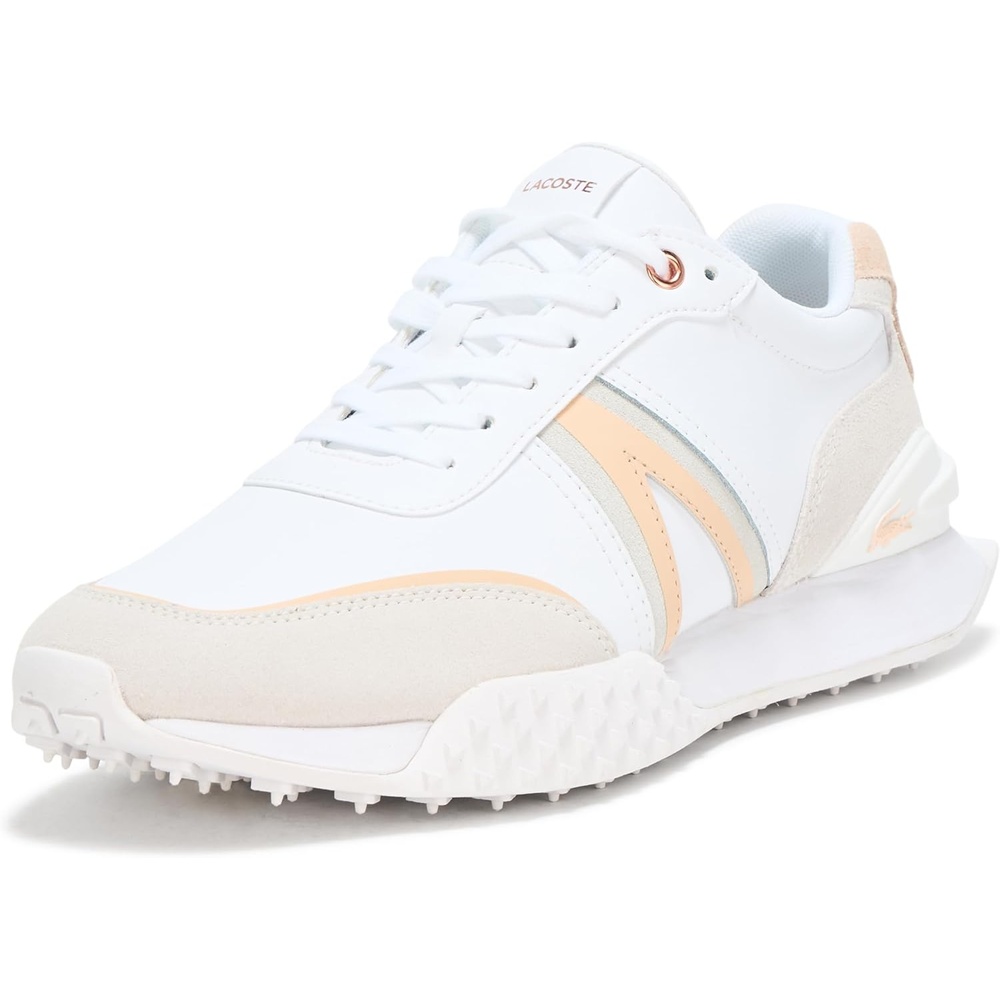 image:imageLacoste Womens LSpin Deluxe Sneaker WhiteLight Pink 7