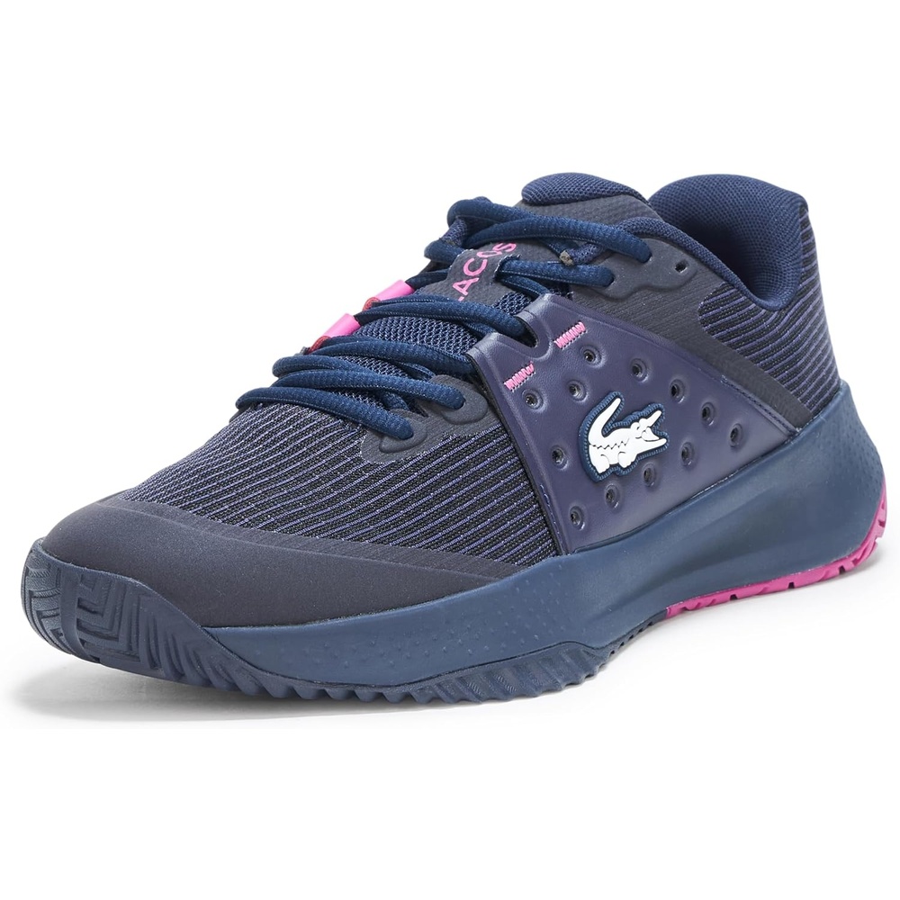 image:imageLacoste Womens Power Serve SneakerNavyPink