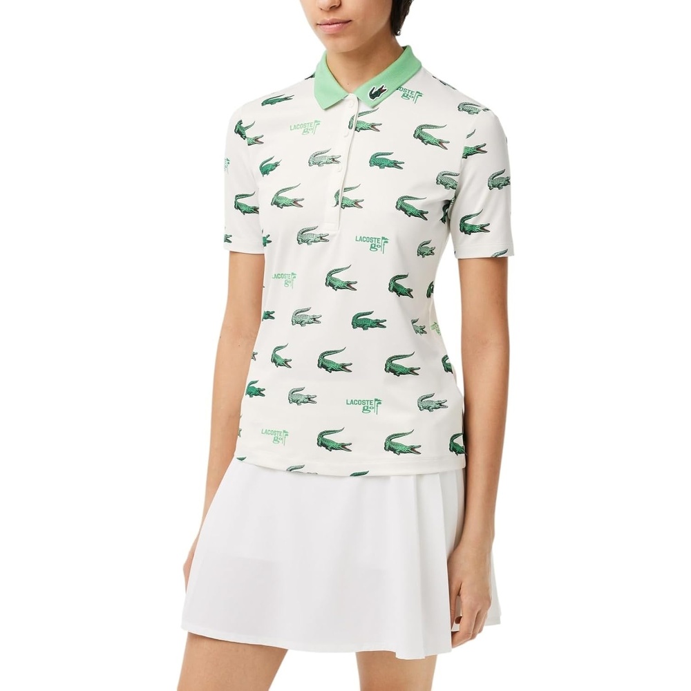 image:imageLacoste Womens Sport Golf Crocodile Print Polo ShirtFlourLiamone