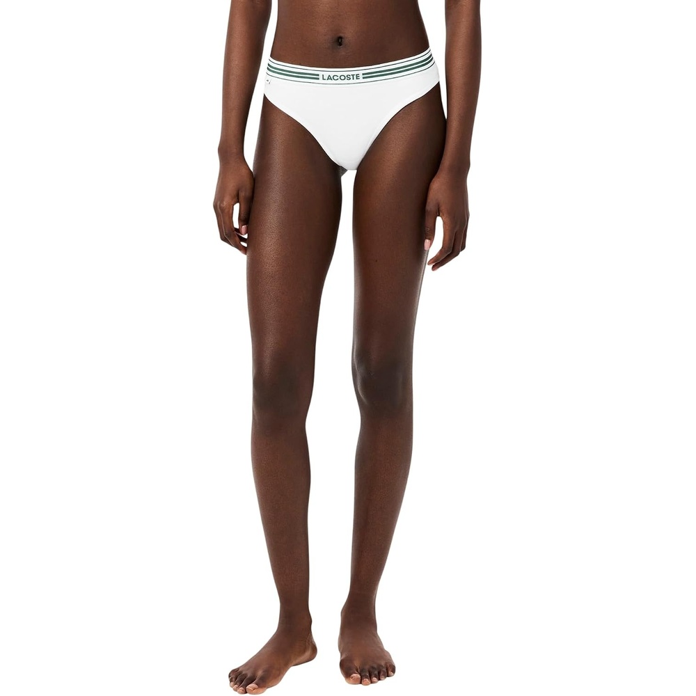 image:imageLacoste Womens Stretch Cotton String BriefsWhite
