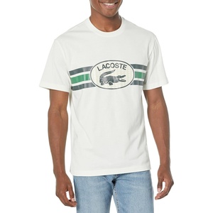 Lacoste Classic Fit Cotton Print T-Shirt(Flour)