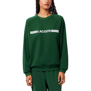 Lacoste Logo Fleece Loungewear Sweatshirt(Green/White)