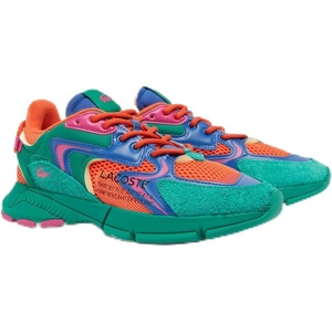 Lacoste Men’s L003 Neo Sneakers(Green/Orange)